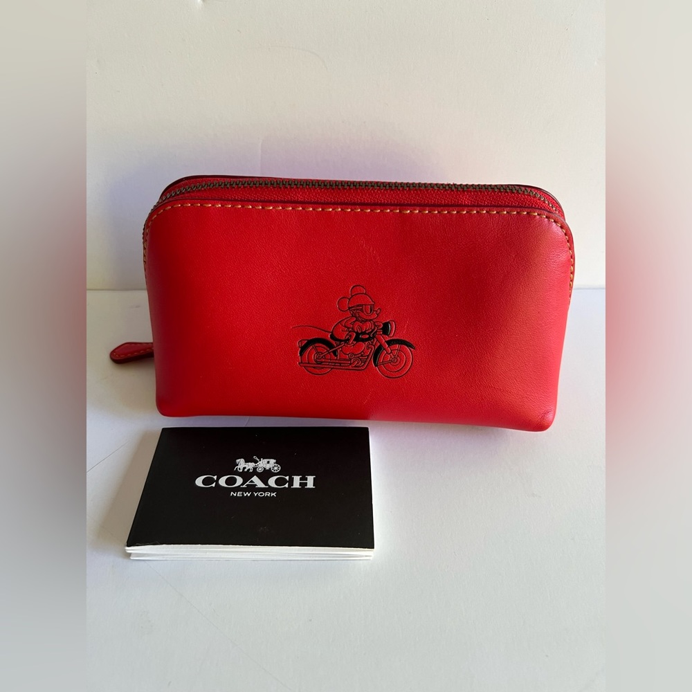 Disney x Coach Mickey Mouse Biker Cosmetic Pouch